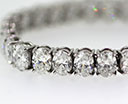 Robert Christopher Company - Oval Diamond tennis bracelet in Platinum
          