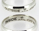 Robert Christopher Company - Laser engraving inside and outside of rings